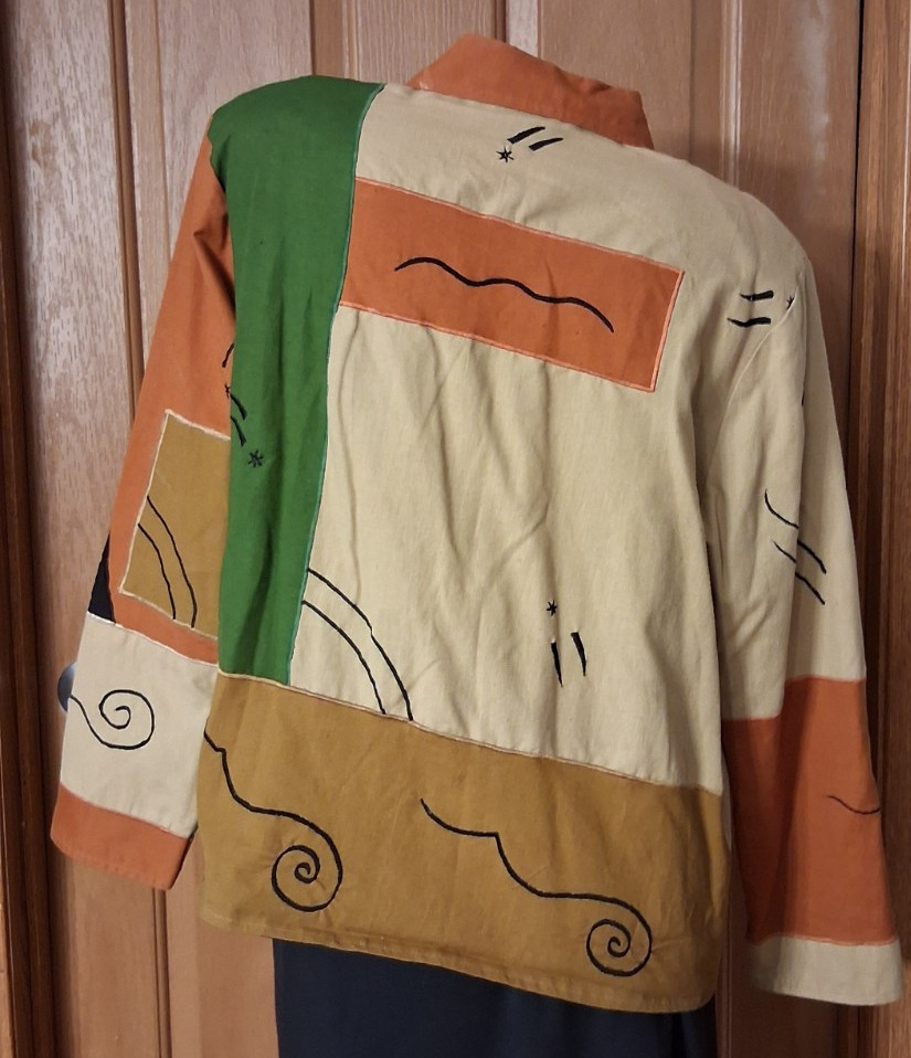 Allure Jacket Multicolor Patchwork Embroidered Li… - image 5