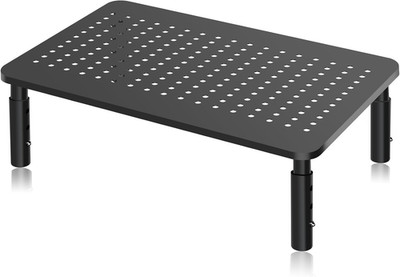 Monitor Stand Riser, Metal Computer Stand, 3 Height Adjustable Screen Riser