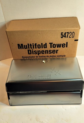 #ad Lot of 4 Georgia Pacific 54720 Chrome Multifold Space Saver Paper Towel... $74.88