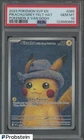 2023 Pokemon SVP En Pokemon X Van Gogh #085 Pikachu Grey Felt Hat PSA 10