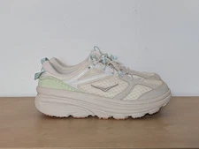 Hoka U Bondi B3LS Oat Milk White Pink Peach Blue Shoes 1155351-OKT Men's Size 12