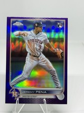 2022 Topps Chrome Jeremy Pena Rookie Purple Refractor #USC136 Houston Astros