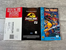 Dark Wizard + Registration (Sega CD Game) Complete CIB (Water Damage)