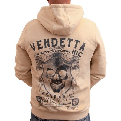 Vendetta Inc. Männer Hoodie Sweater Kapuzenpullover King of Crime sand VD-4075