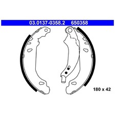 ATE Bremsbacken-Satz hinten 7701205758 8671020708 | 237163