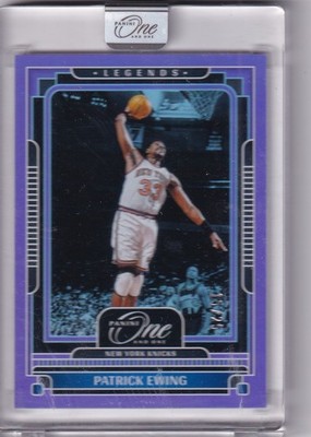 2024-25 Panini One and One NBA No. 167 Patrick Ewing Purple 15/25