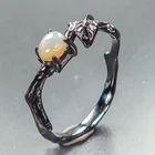 Handmade Natural Opal Ring 925 Sterling Silver Size 7 /R462933