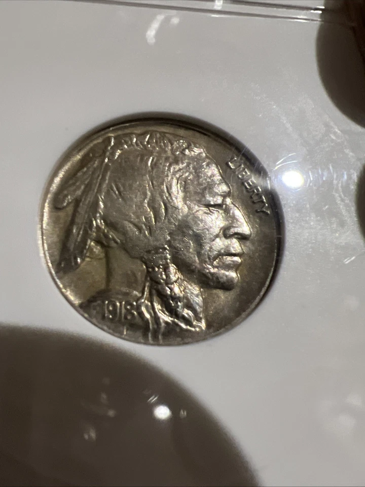1918 ANACS Soapbox AU DETAILS Buffalo Nickel - Image 2 of 4