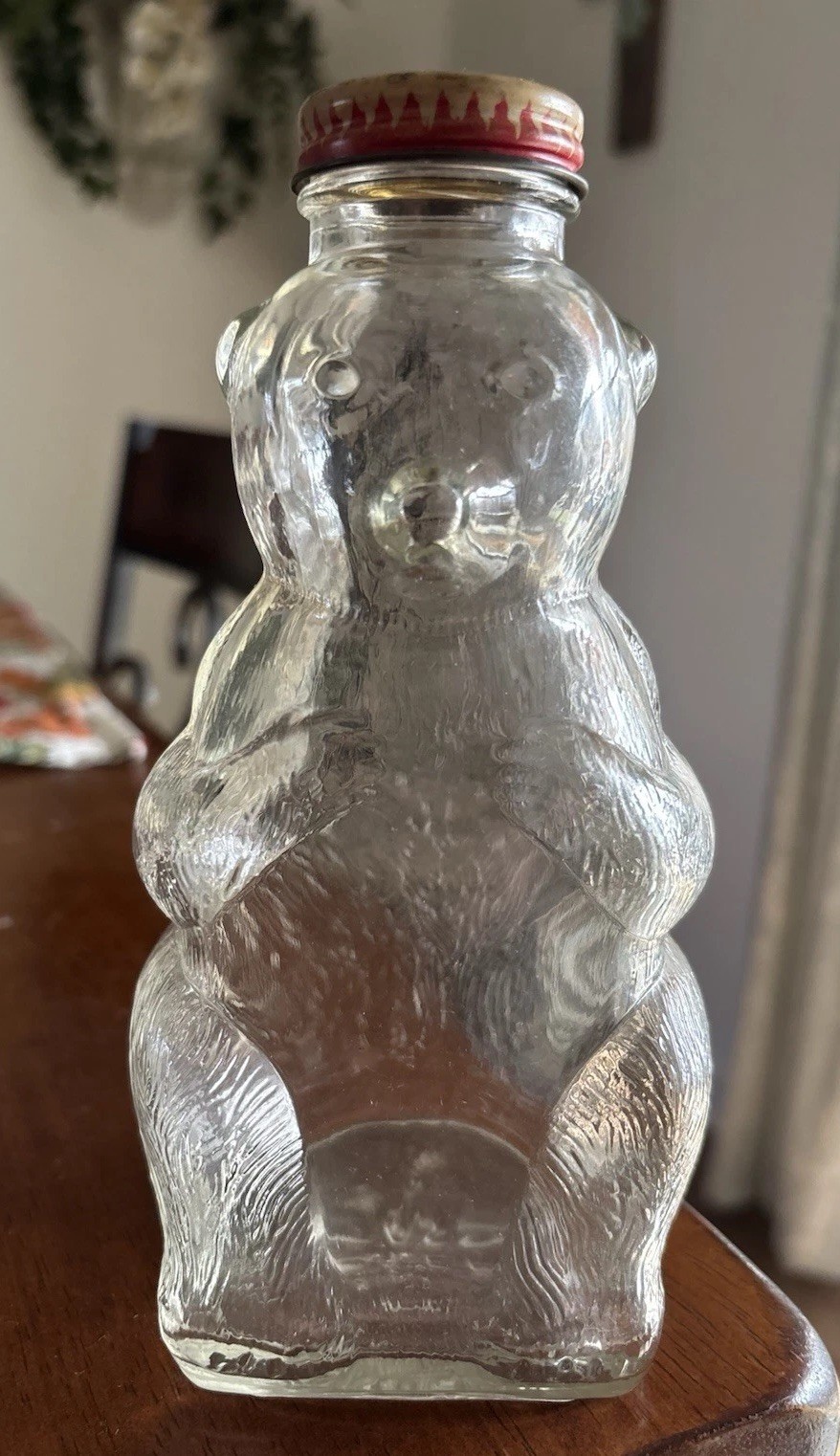 Vintage 1950's Snow Crest bear bottle bank 7 in