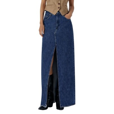 Rag & Bone Skirt Womens Size 25 Blue Avery Kaihara Denim High Rise Maxi Japan