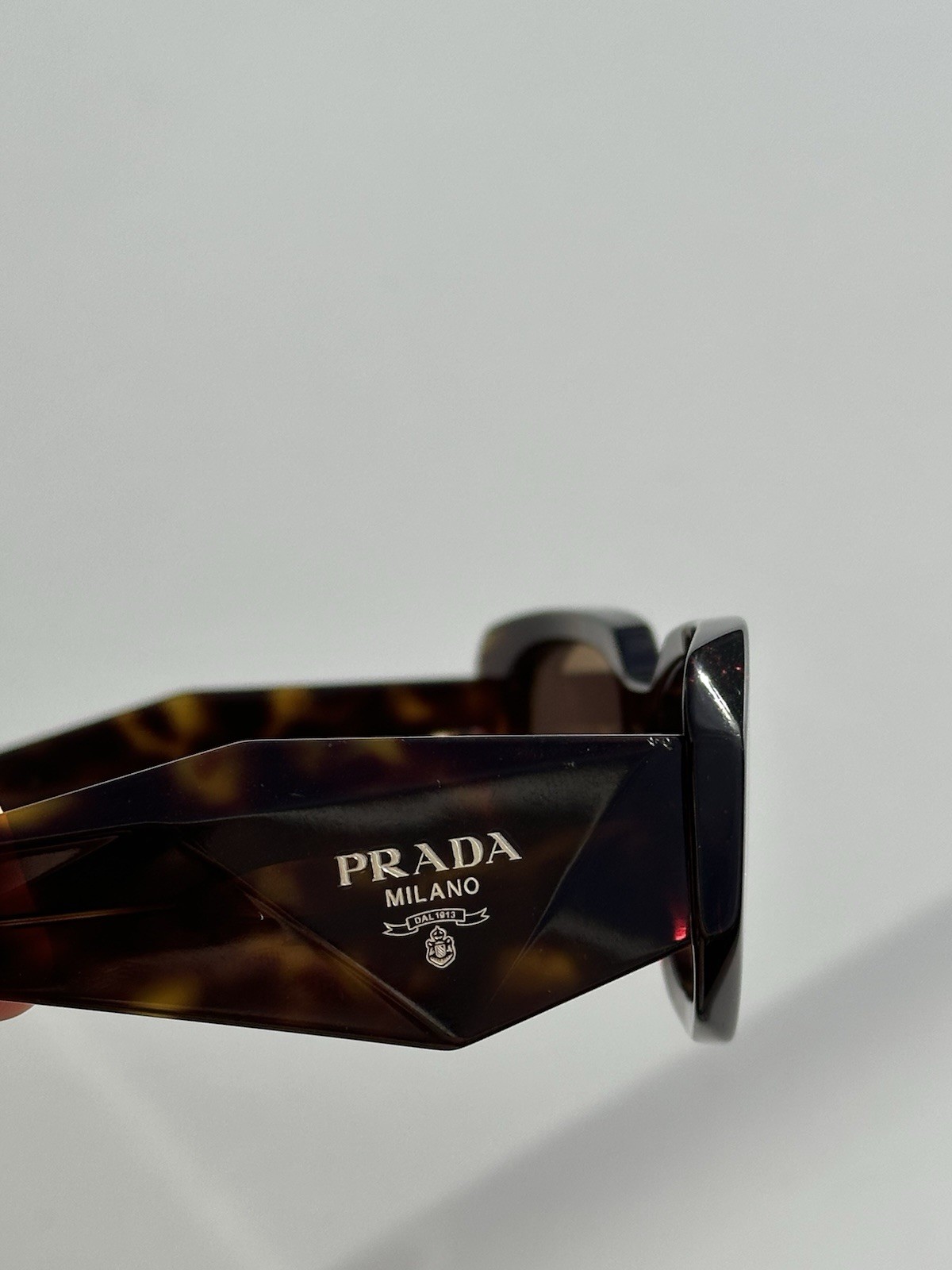 PRADA Oval Sunglasses Tortoise Shell Plastic Fram… - image 5