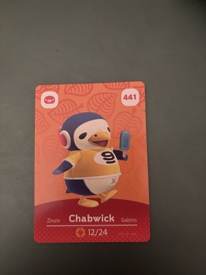 Nintendo Chabwick amiibo Character Card #441 Animal Crossing 909-UC-A0E Model