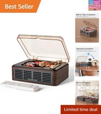 CD Player with Speakers Bluetooth Nostalgic Retro Portable CD Players for Hom...