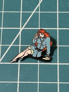 1989 PLANET STUDIOS Marvel MARY JANE WATSON Todd McFarlane CLOISONNE PIN Rare!