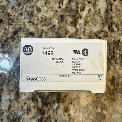 #ad NEW ALLEN BRADLEY 1492 EC85 Pull Apart Terminal Block $22.50