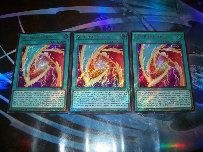 3x Surprise Fusion 1st Edition Secret Rare BLGG-EN041 Yu-Gi-Oh!