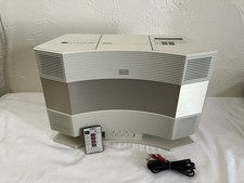 Bose Acoustic Wave Music System CD-3000 AM FM CD Player Pedestal  Remote Works 