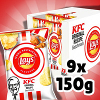 9X Lay's KFC Original Recipe 150 G – Knusprige Kartoffelchips Mit WüRzigem KFC