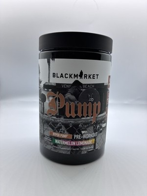  BLACKMARKET  Pump Hyper Pump Pre-Workout Powder Watermelon Lemonade 13.28oz