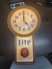 Miller Lite A Fine Pilsner Beer Sign Wall Clock Vintage 1988 Always 5:00