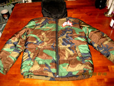 NIKE AIR JORDAN JUMPMAN CLASSIC CAMO BOYS WINTER HOODED JACKET MEDIUM 10-12