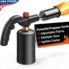 Adjustable Flame Cooking Torch Propane Kitchen Blow Torch BBQ Sous Vide Camping