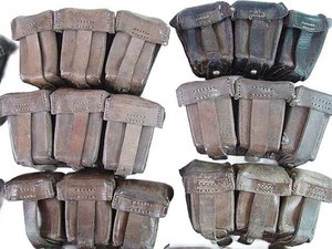 Original Turkish Mauser Rifle Leather Ammo Pouch