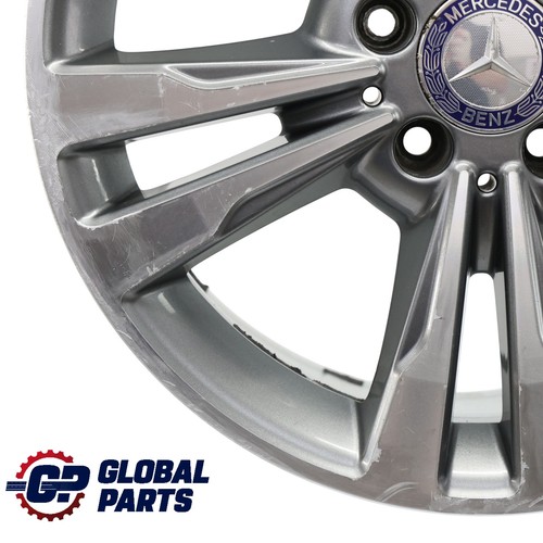 Mercedes W212 Alloy Wheel Rim 17" ET:48 8J 5 Double Spoke A2124015602 - Picture 4 of 13