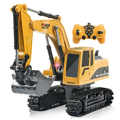 Remote Control Excavator RC Construction Toy Metal Shovel Digger Heavy Equipment - Image 1 of 4