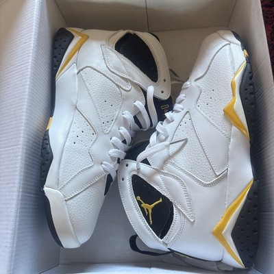 Jordan 7 Varsity Maize White Yellow Black, DEADSTOCK 2005 Size 10 W 8.5 M. 10/10
