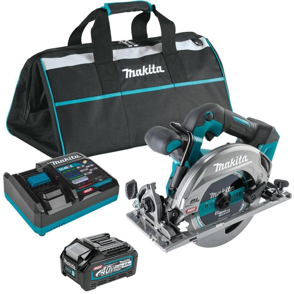 Комплект аккумуляторной циркулярной пилы Makita 40V max XGT 6-12 дюйма емкостью 40 Ач с поддержкой AWS 93590₽