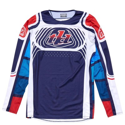 Troy Lee Designs MX Jersey SE Pro Wavez - Navy/Rot