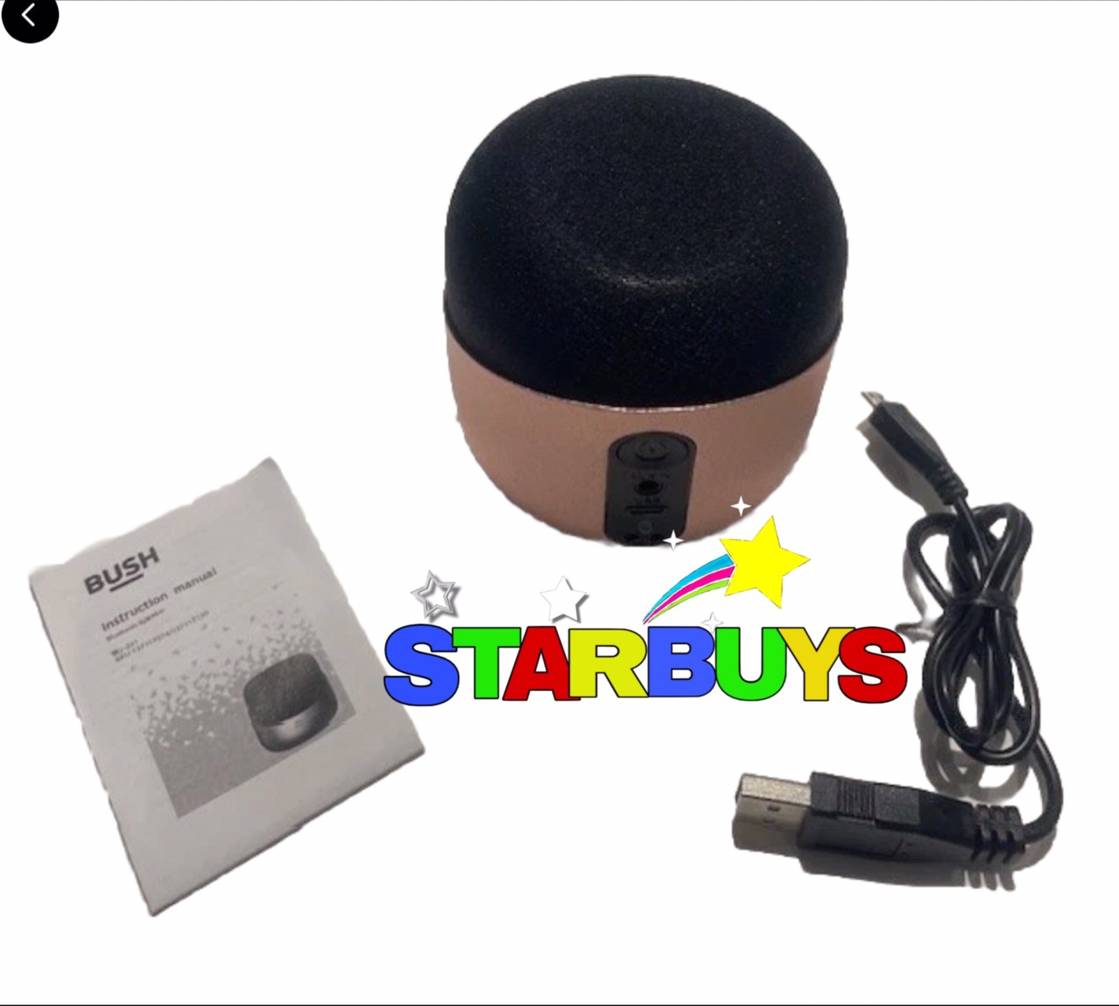 Bush Compact Travel Portable Mini Wireless Bluetooth Rechargeable AUX Speaker
