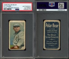 1909 T206 Cy Young Glove Shows Cleveland Naps HOF PSA A ***Polar Bear***