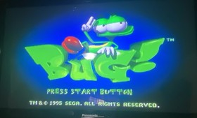 SEGA SATURN Bug! w/ Manual TESTED AND WORKING!!!! 1995