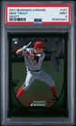 2011 Bowman Chrome Draft #101 Mike Trout Rookie (RC) LA Angels PSA 9 MINT