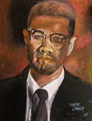 Malcolm X Painting By Robert Conley