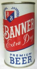 BANNER EXTRA DRY BEER ss Flat Top CAN Cumberl...