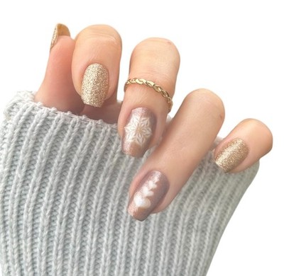 Nagelfolie, selbstklebende Nagelfolie, Nailwraps, Winter, Zaubernägel4Home