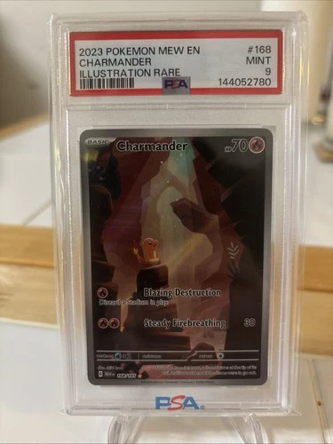 Charmander 168/165 Scarlet & Violet 151 Holo PSA 9 IR English Pokemon Card