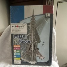 Buildream Eiffel Tower 3D Puzzle BD-B034, 33 Pieces, Architecture, Ages 14 
