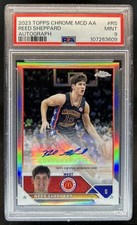 2023-24 Topps Chrome McDonald's All American Reed Sheppard Auto #CA-RS USA PSA 9