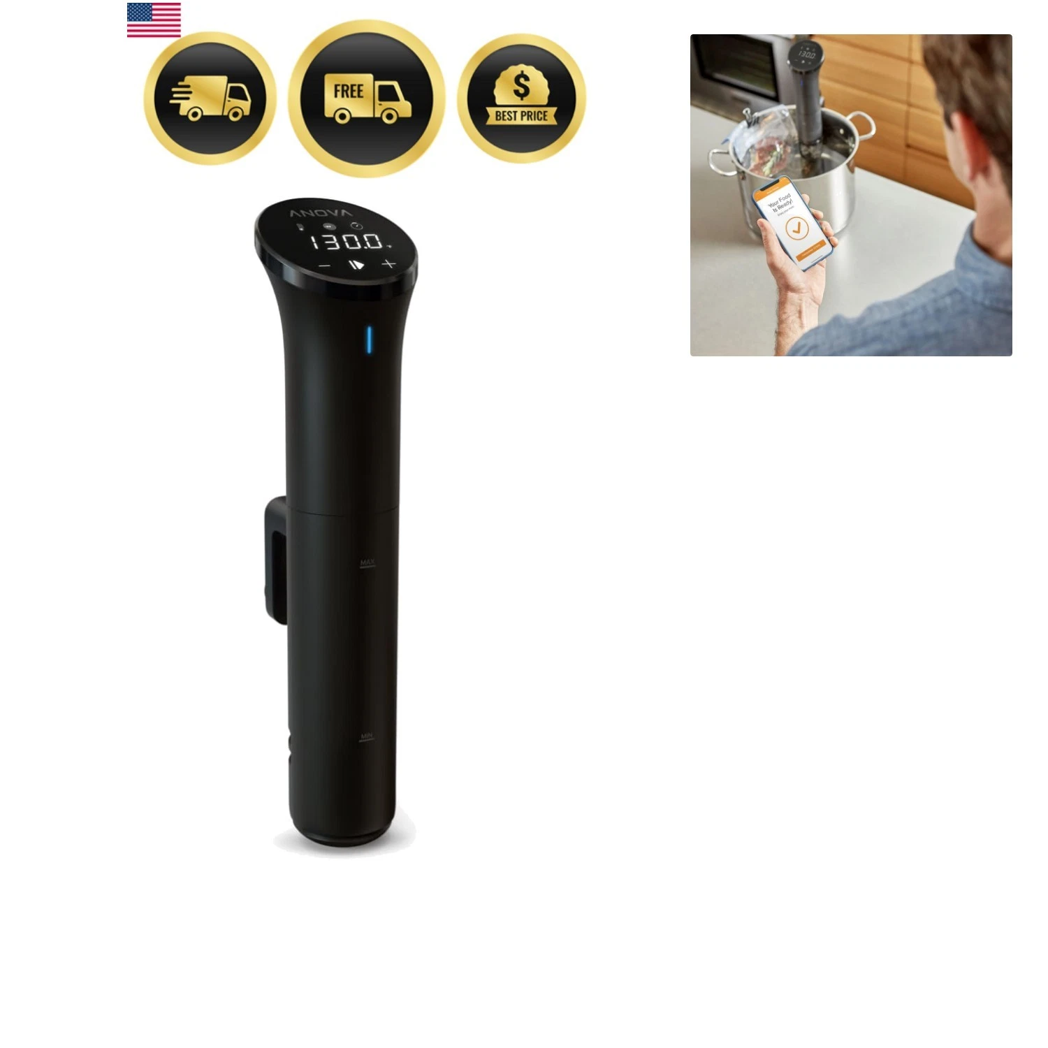 Sous Vide Precision Cooker Nano 2.0
Opens in a new window or tab