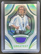 2025 Futera Unique Platinum Gabriel Batistuta Green Jersey #9/12 Fiorentina