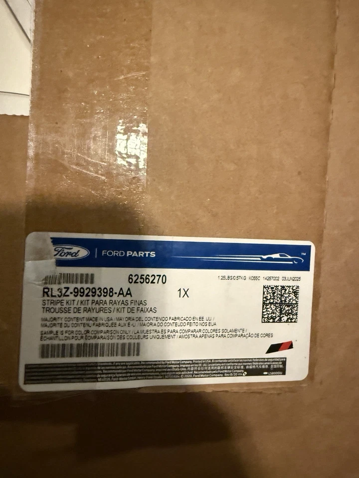 Ford OEM Stripe Kit – RL3Z-9929398-AA – Genuine Raptor Bedside Decal – NEW - Image 2 of 2