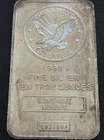 Sunshine Mining Vintage 10 oz .999 Fine Silver Bar Bullion 1984 10 troy oz