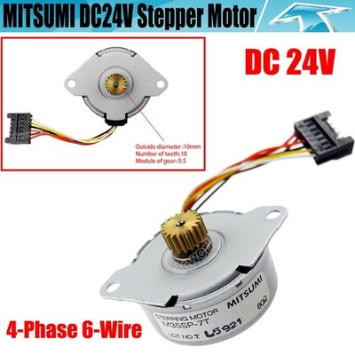 MITSUMI DC24V M35SP-7T 4-Phase 6-Wire 517mA Stepping Motor Stepper Motor W/ Gear