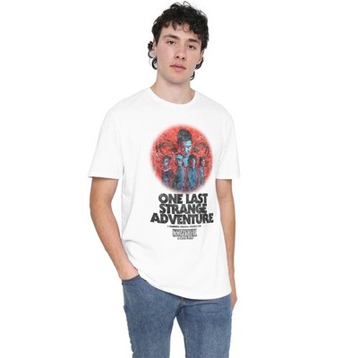 Stranger Things One Last Adventure Poster Unisex T-Shirt S-5XL, weiß