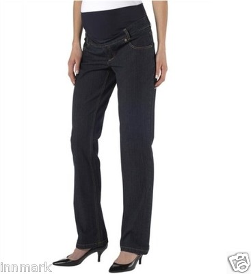 Maternity 9 Monate Pants Propping Belly Straight Leg Jeans Pregnant UK 10-12/178