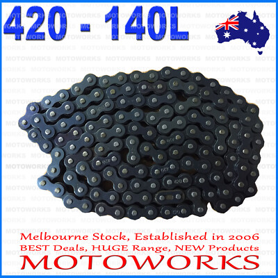 420 106 Links Drive Chain + Joiner Link 110c 125cc PIT Quad Dirt Bike ATV Buggy - Foto 11